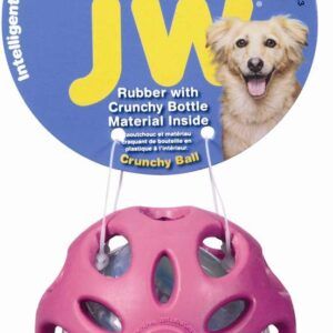 JW Pet Crackle Heads Crackle Ball Dog Toy Assorted Small
