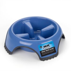 JW Pet Skid Stop Slow Feed Dog Bowl Assorted Medium