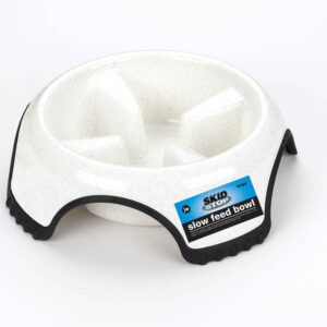 JW Pet Skid Stop Slow Feed Dog Bowl Assorted Large