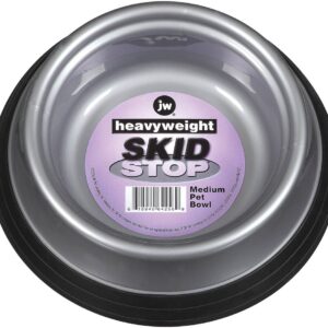 JW Pet Skid Stop Heavyweight Dog Bowl Assorted Medium