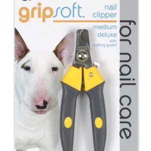JW Pet Deluxe Dog Nail Clipper Grey, Yellow Medium