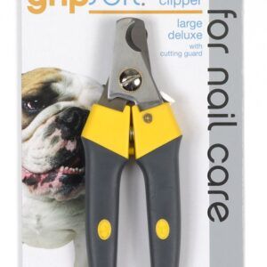 JW Pet Deluxe Dog Nail Clipper Grey, Yellow Large