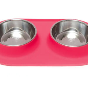 Messy Mutts Double Feeder Red 1.5 Cup