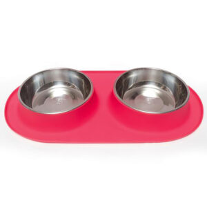 Messy Mutts Double Feeder Red 6 Cup