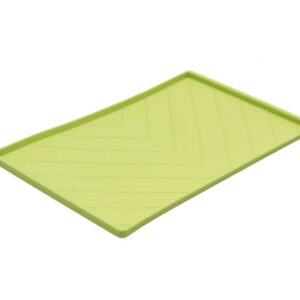 Messy Mutts Dog Silicone Mat Metal Rods Green Medium