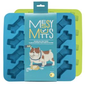 Messy Mutts Dog Bone Treat Maker Silicone 2 Pack