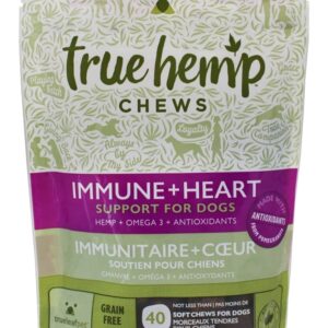 True Hemp Dog Chew Immunity Heart 7 Oz.