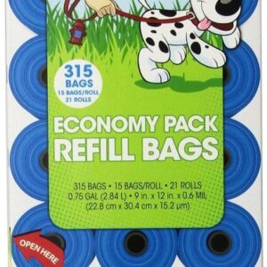 Bags on Board Waste Pick-up Bags Refill Blue 315 Count