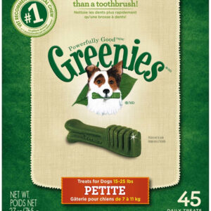 Greenies Original Dog Dental Treat 27 oz 45 Count Petite