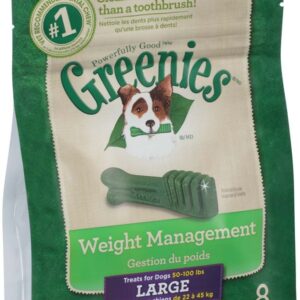 Greenies Weight Management Large Dental Dog Chews - 12 Ounces 8 Treats