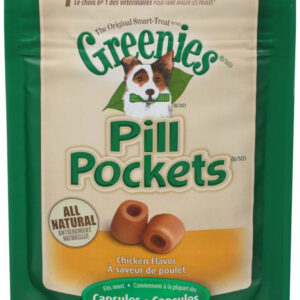 Greenies Pill Pockets Dog Treats Chicken Flavor Capsule 30 Count 7.9 oz