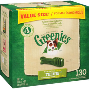 Greenies Original Dog Dental Treat 36 oz 130 Count Teenie