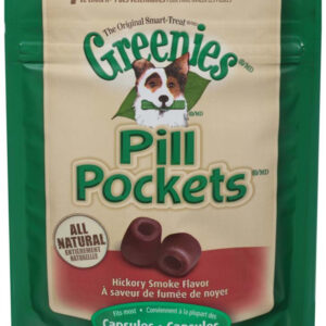 Greenies Pill Pockets Dog Treats Hickory Smoke Capsule 30 Count 7.9 oz