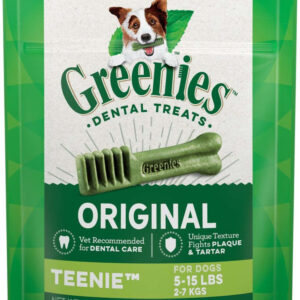 Greenies Original Dog Dental Treat 6 oz 22 Count Teenie