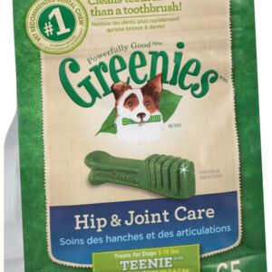 Greenies Hip and Joint Teenie Dental Dog Chews - 18 Ounces 65 Treats