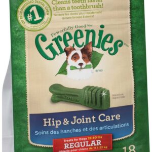 Greenies Hip and Joint Regular Size Dental Dog Chews - 18 Ounces 18 Treats