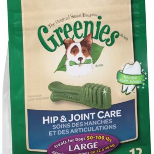Greenies Hip and Joint Large Dental Dog Chews - 18 Ounces 12 Treats