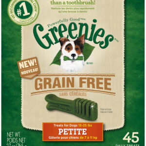 Greenies Grain-Free Dog Dental Treat 27 oz 45 Count Petite