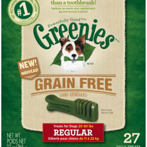 Greenies Grain-Free Dog Dental Treat 27 oz 27 Count Regular