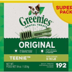 Greenies Original Dog Dental Treat 54 oz 192 Count Teenie