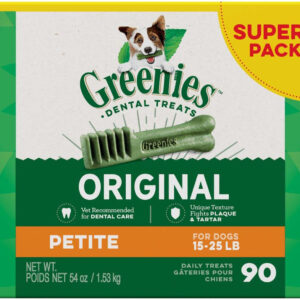Greenies Original Dog Dental Treat 54 oz 90 Count Petite