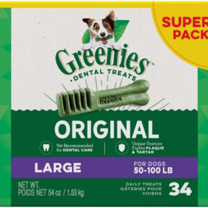 Greenies Original Dog Dental Treat 54 oz 34 Count Large