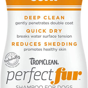 TropiClean PerfectFur Thick Double Coat Shampoo for Dogs 16oz