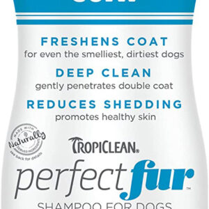 TropiClean PerfectFur Short Double Coat Shampoo for Dogs 16oz
