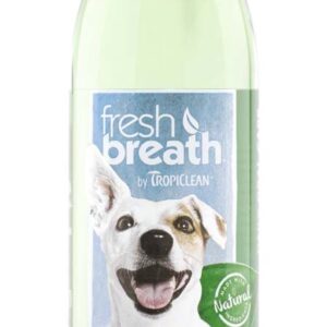 TropiClean Fresh Breath Oral Care Water Additive Plus Digestive Support for Dogs 16 fl. oz