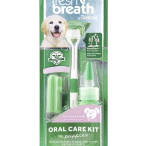 TropiClean Fresh Breath Oral Care Kit for Dogs Puppies