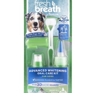 Tropiclean Advanced Whitening Oral Care Kit For Dogs 4Pc