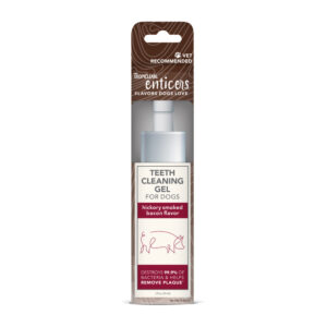 TropiClean Enticers Teeth Cleaning Gel for Dogs Hickory Smoked Bacon, 1ea/2 oz