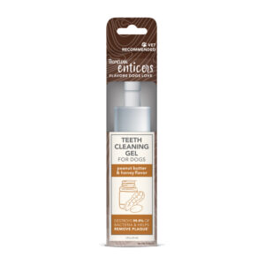 TropiClean Enticers Teeth Cleaning Gel for Dogs Peanut Butter  Honey, 1ea/2 oz