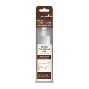 TropiClean Enticers Teeth Cleaning Gel for Dogs Smoked Beef Brisket, 1ea/2 oz