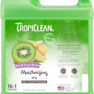 TropiClean Kiwi & Cocoa Butter Moisturizing Conditioner for Pets, 1 gal