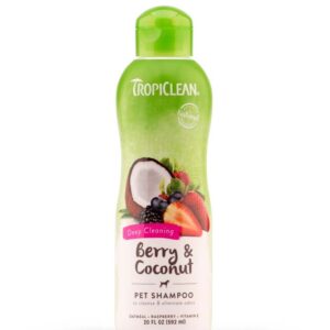 TropiClean Berry & Coconut Deep Cleansing Shampoo for Pets 20 fl. oz