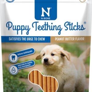 Nbone Puppy Teething Sticks Peanut Butter 17Ct