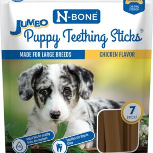 Nbone Pupy Teething Sticks Jumbo Chicken 7Ct