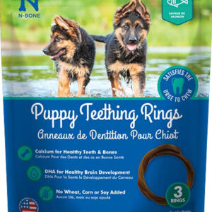 N-Bone Dog Teeth Ring Salmon 3Pk