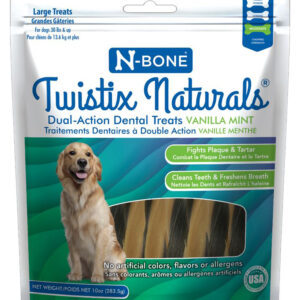 N-Bone Dog Twistix Vanilla Mint Large 10Oz