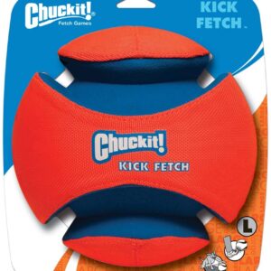 Chuckit! Kick Fetch Ball Dog Toy Blue, Orange Large