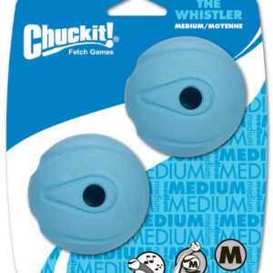 Chuckit! The Whistler Ball Dog Toy Assorted 2 Pack Medium
