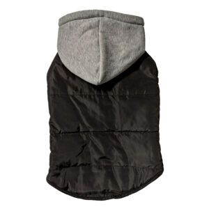Fashion Pet Cosmo Vest w/Hood Black Extra Large