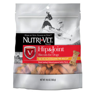 Nutri-Vet Hip & Joint Dog Biscuits Peanut Butter Small 19.5 oz