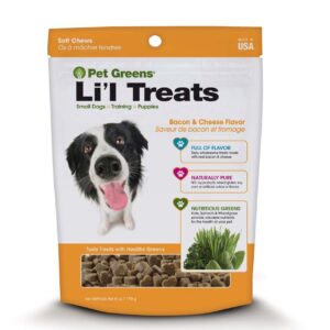 Pet Greens Li'l Treats Soft Dog Chews Bacon & Cheese 6 oz