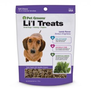 Pet Greens Li'l Treats Soft Dog Chews Lamb 6 oz