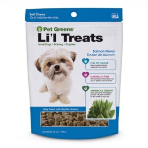 Pet Greens Li'l Treats Soft Dog Chews Salmon 6 oz
