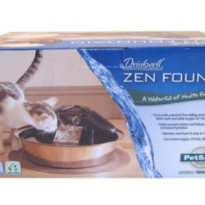 Drinkwell Zen Stainless Steel Fountain Silver
