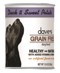 Daves Grain Free, Duck and Sweet Potato 13.2Oz (Case Of 12)