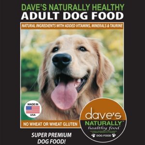 Daves Naturally Healthy Adult Dog Food 4 Lbs